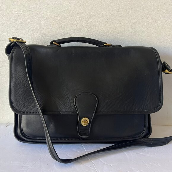 COACH VINTAGE 5180 METROPOLITAN CROSSBODY BRIEFCASE GLOVETANNED LEATHER